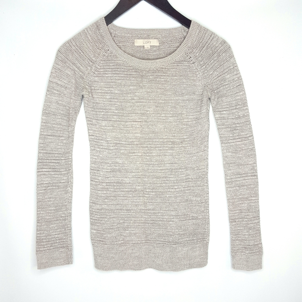 Ann Taylor LOFT Gray Long Sweater Size Small